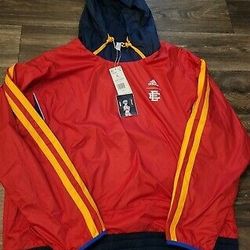 Adidas x Eric Emanuel McDonald's Hoodie Red Men's In Hand Size Med H16556