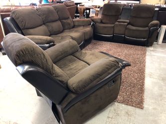 BRAND NEW 3 PIECE RECLINABLE SET!!!!