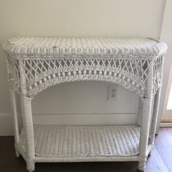 Wicker Buffet Table 