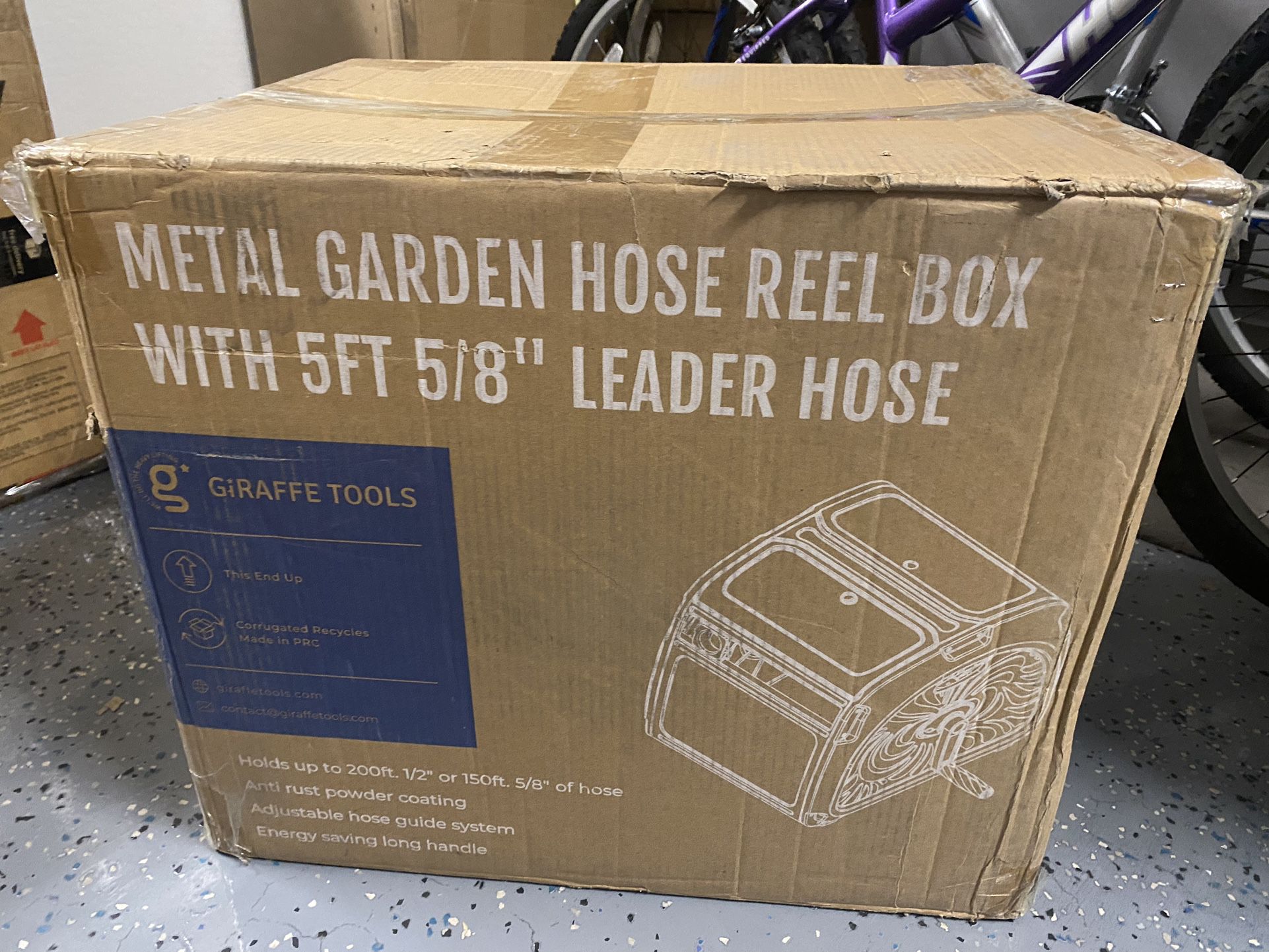 Metal Garden Hose Reel Box