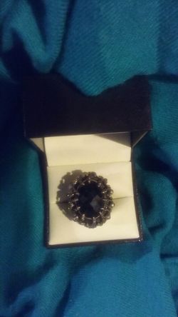 Black onyx ring size 8