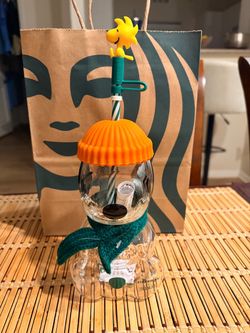 Starbucks Snoopy Glass Cup