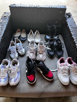 Used girl shoes $80 for 9 pairs