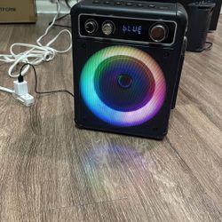 Portable Bluetooth Karaoke Speaker with 2 Wireless Microphones