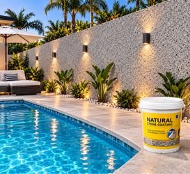 Natural stone coating, pre-mixed & ready to apply