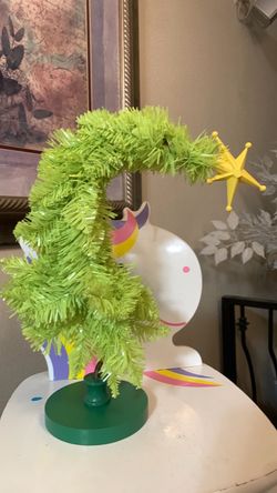 The Grinch Tree lime whimsical  13”