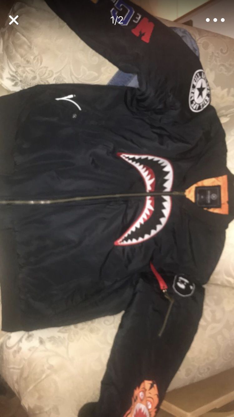 Hudson outerwear, Jackets & Coats, Hudson Outerwear Shark Mouth A Bathing  Ape M
