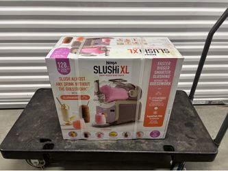 Ninja SLUSHi XL 128-Oz Frozen Drink Machine, SlushAssist Technology, 6 Presets, Dishwasher Safe, Party-Sized, Slushy Maker, FS601 Pink Violet