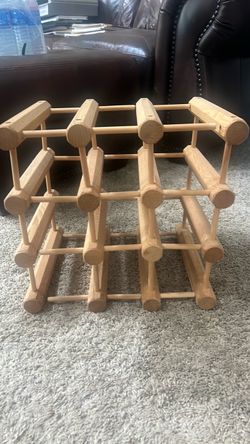 Wooden wine rack