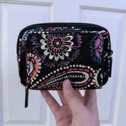 Black Vere Bradley Floral Patterned Wallet