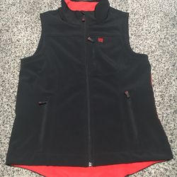 EUC Cinch Mens Size M Concealed Carry Vest Black Red