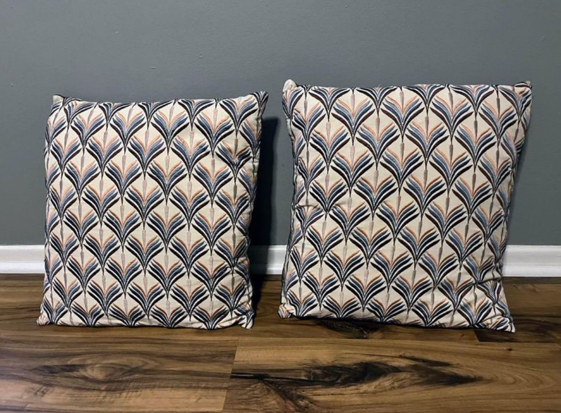 Two Crate ane Barrel Pillow Covers & Inserts