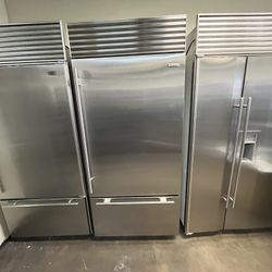 SUBZERO 36” BOTTOM FREEZER / REFRIGERATOR WITH ICE DISPENSER 