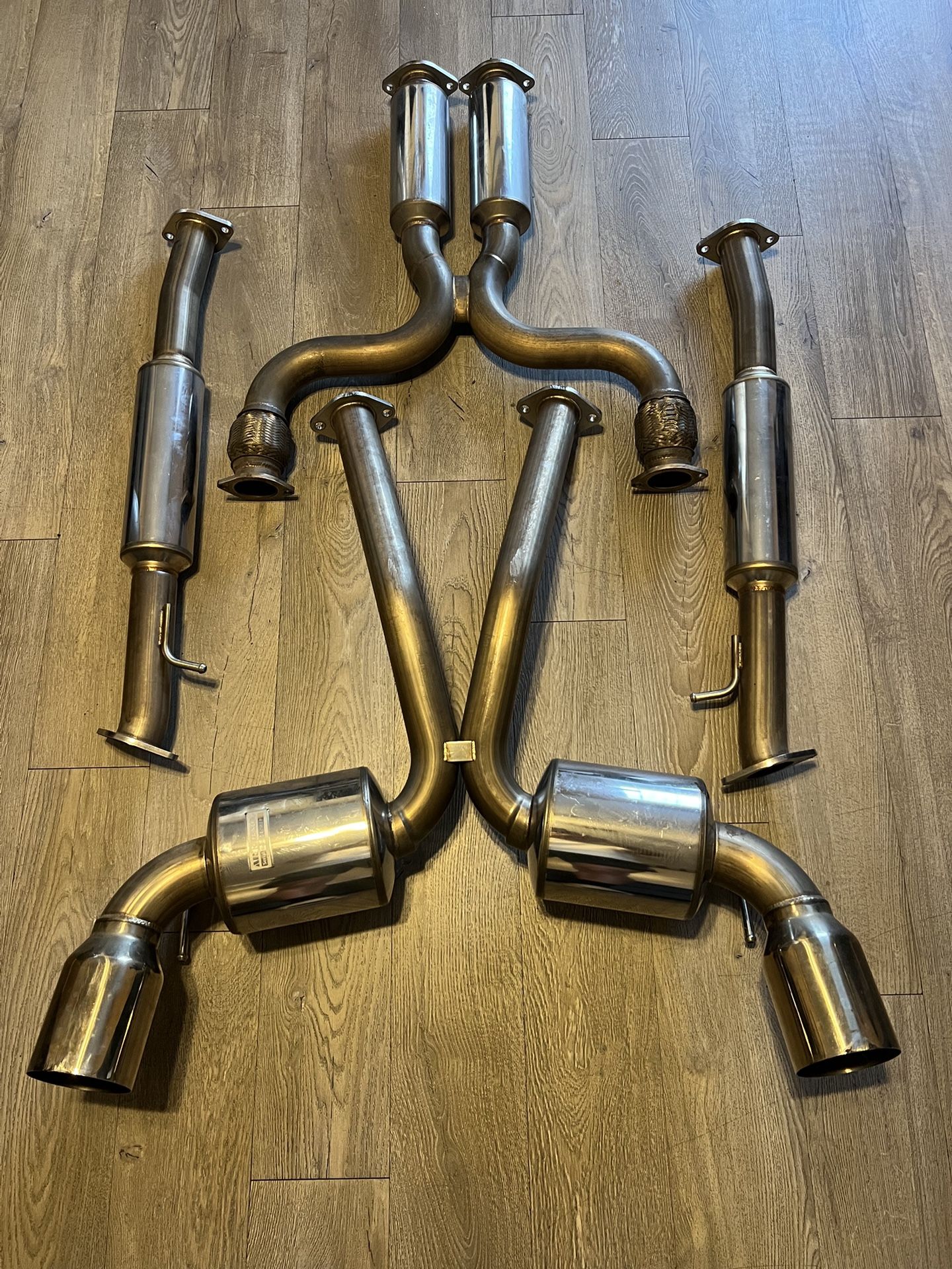 370z G37 Ark Design Exhaust Nissan Infiniti Q50 Nismo Motordyne HKS True Dual Z34