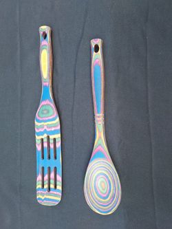 Pakka wood spatula and spoon set