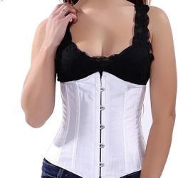  Underbust Corsets for Women Black Corset Top Waist Trainer Fashion Bustier Plus Size Corset