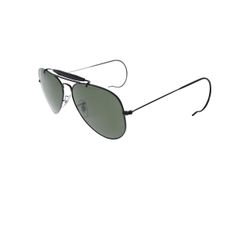 Ray-Ban Men's Outdoorsman RB3030-L9500-58 Black Aviator Sunglasses