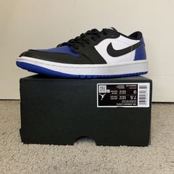 DS JORDAN 1 LOW GOLF ROYAL TOE SIZE 7.5