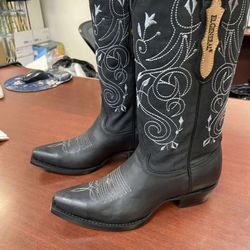 Botas vaqueras de piel para mujer