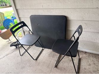 Free card table and two chairs