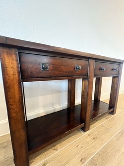 Pottery Barn Benchwright 54” Console Table - Solid Wood