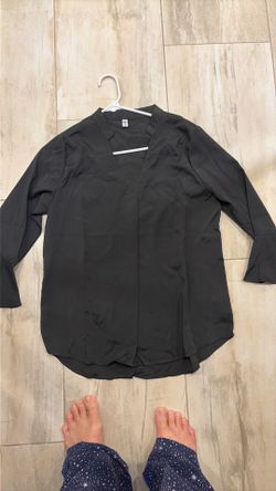Black 3/4 Sleeve Blouse