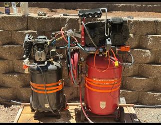 54gal high CFM twin air compressors