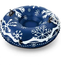 Snow Tube with Sturdy 2 Handles for Winter Fun for and Adult