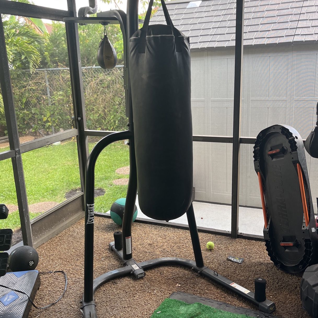 Everlast Punching Bag With Speed Bag
