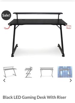 Gaming Desk with Riser