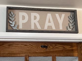 Pray wall art