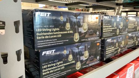 FEIT Electric LED String Lights 48 Feet $30
