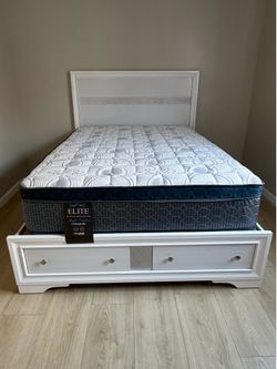 •  Elite Bamboo Luxe  full 12” pillow top.      New mattress in a plastic sealed.     We offer same day delivery  Venta de colchones  ☎️📲call or Tex 