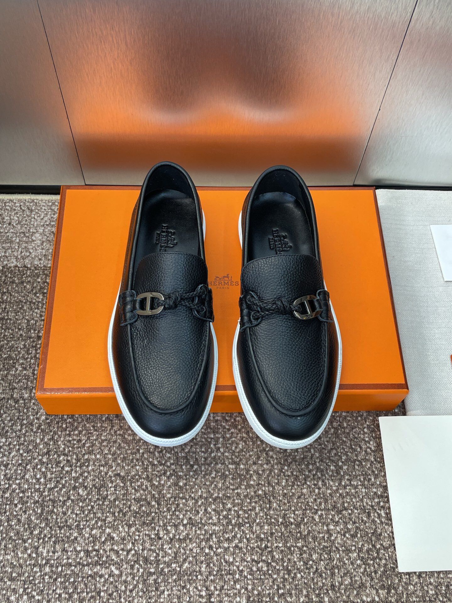 Hermes Men’s Leather Shoes With Box 2026 New