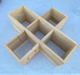 Set Of 2 Wooden Wine Rack