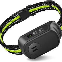 Rechargeable Dog Bark Collar with Beep Vibration and Shock,Anti Barking Collar for Small Medium Large Dogs, Humane Dog Training Device with 5 Adjustab