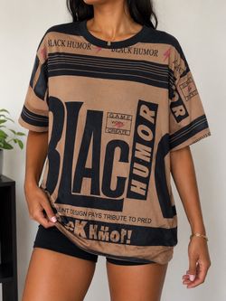 BLACK HUMOR GRAPHIC TEE