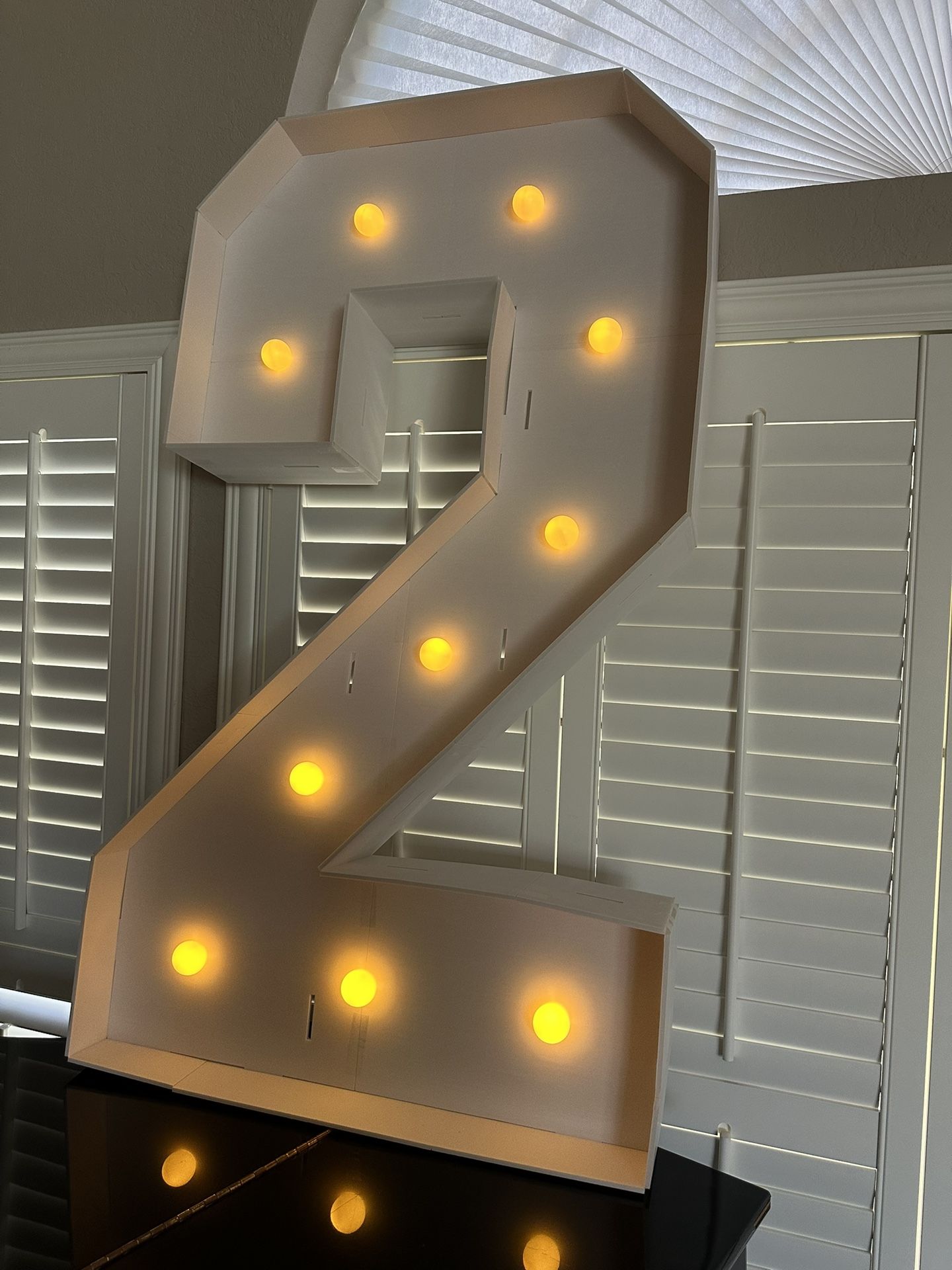 Number 2 Sign For Birthday