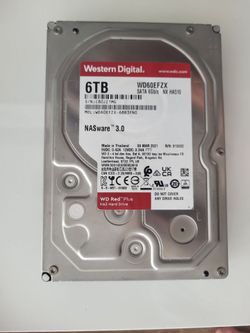 WD 6Tb RED plus NAS harddrive NAS ware 3.0 -- Xclnt Condition-- 30 DaysWranty