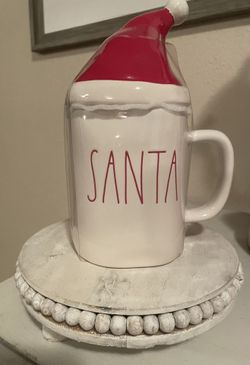 Rae Dunn Santa Mug With Topper