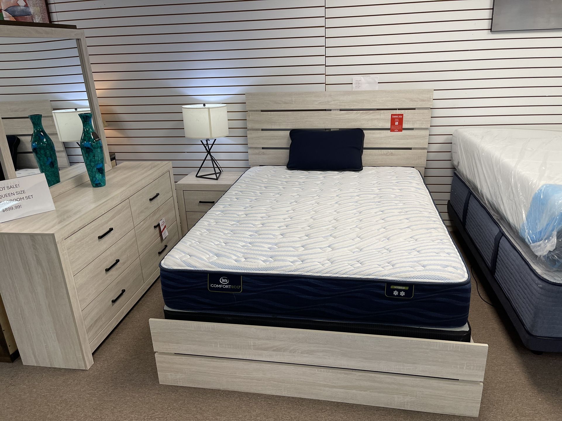 🛏️🔥QUEEN SIZE BEDROOM SET 4 Pcs 🛋️🔥‼️
