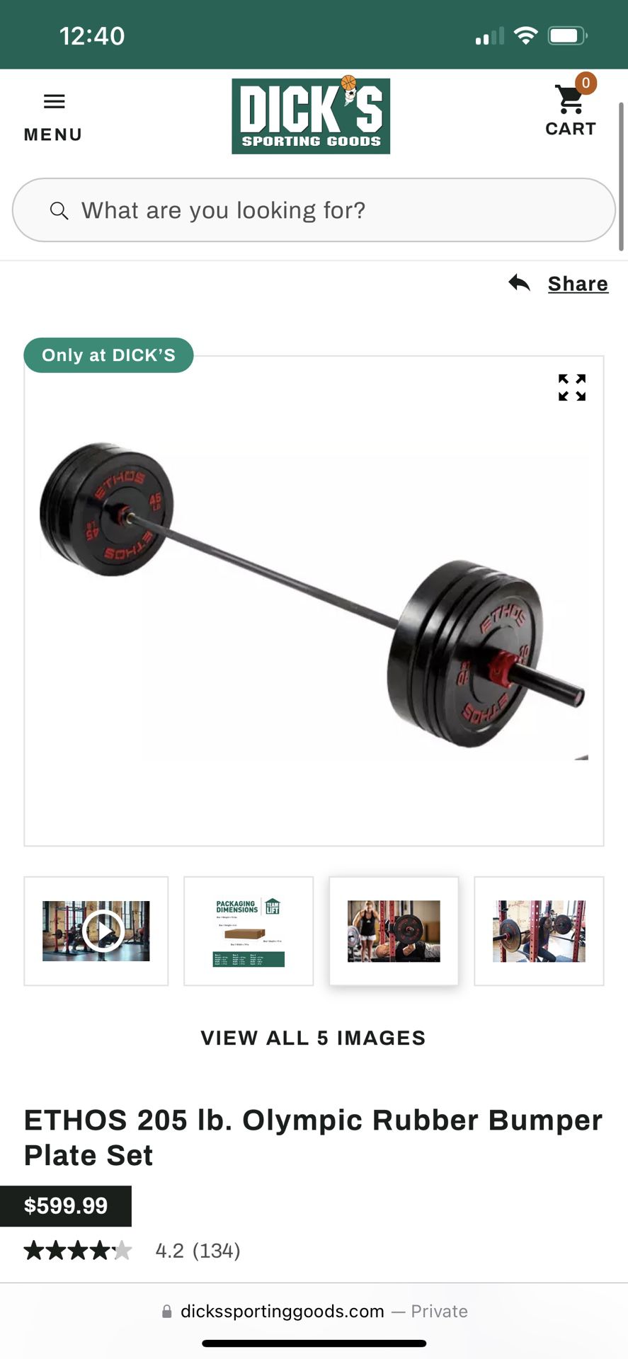 Barbell And Plate Set