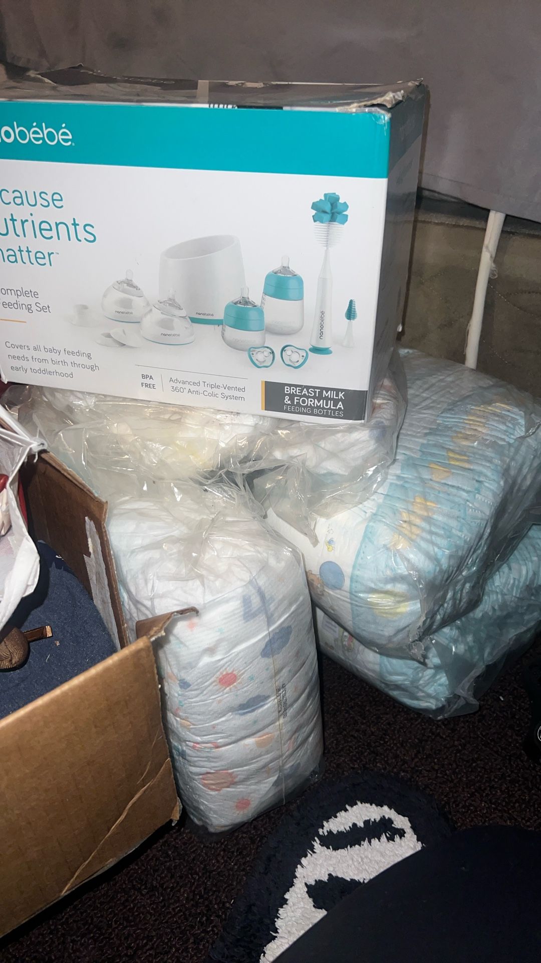 Free Baby/Newborn Boy Stuff Crib Brand New Diapers Clothes And Other