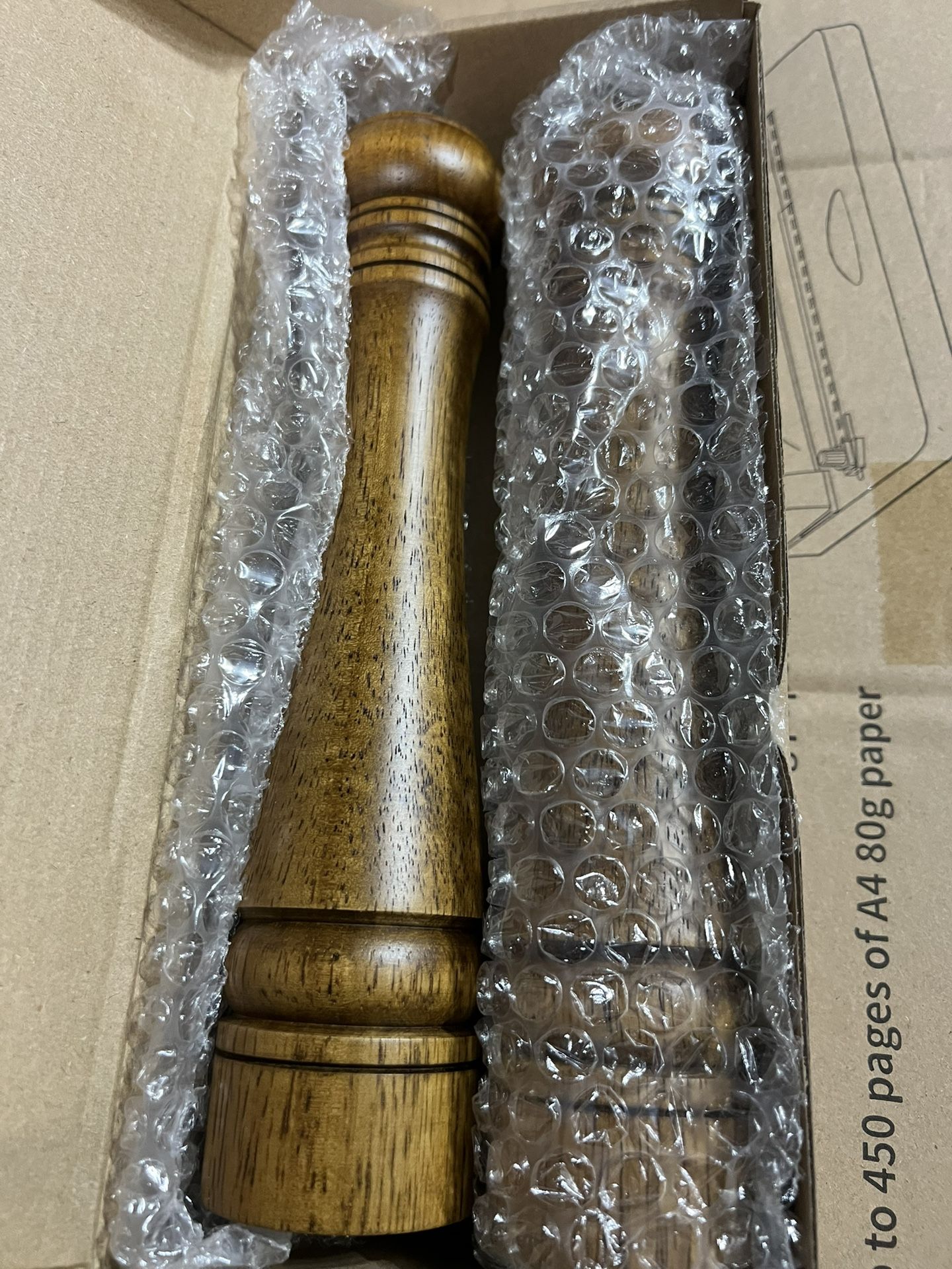 Wooden Salt and Pepper Grinder Set