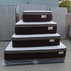 Queen Size Mattress Pillow Top 12" Thick.      Brand New Mattress.