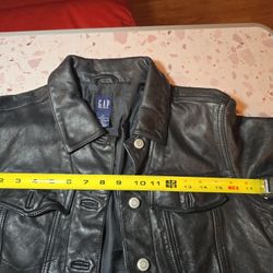 Gap Leather Jacket Womens sz M