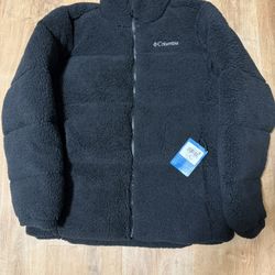 Columbia Sherpa Puffer Jacket Black Size Medium