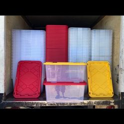 Heavy Duty Stackable Bins 27 Gallon Capacity