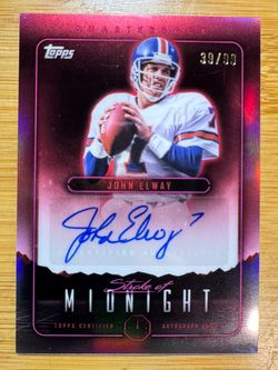 JOHN ELWAY — HALL OF FAME LEGEND — TOPPS CERTIFIED AUTOGRAPH — ONLY 99 PRODUCED!