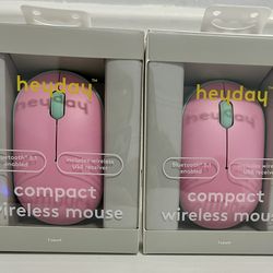 Heyday Compact Wireless Mouse Bluetooth 5.1 – Candy Pink – New